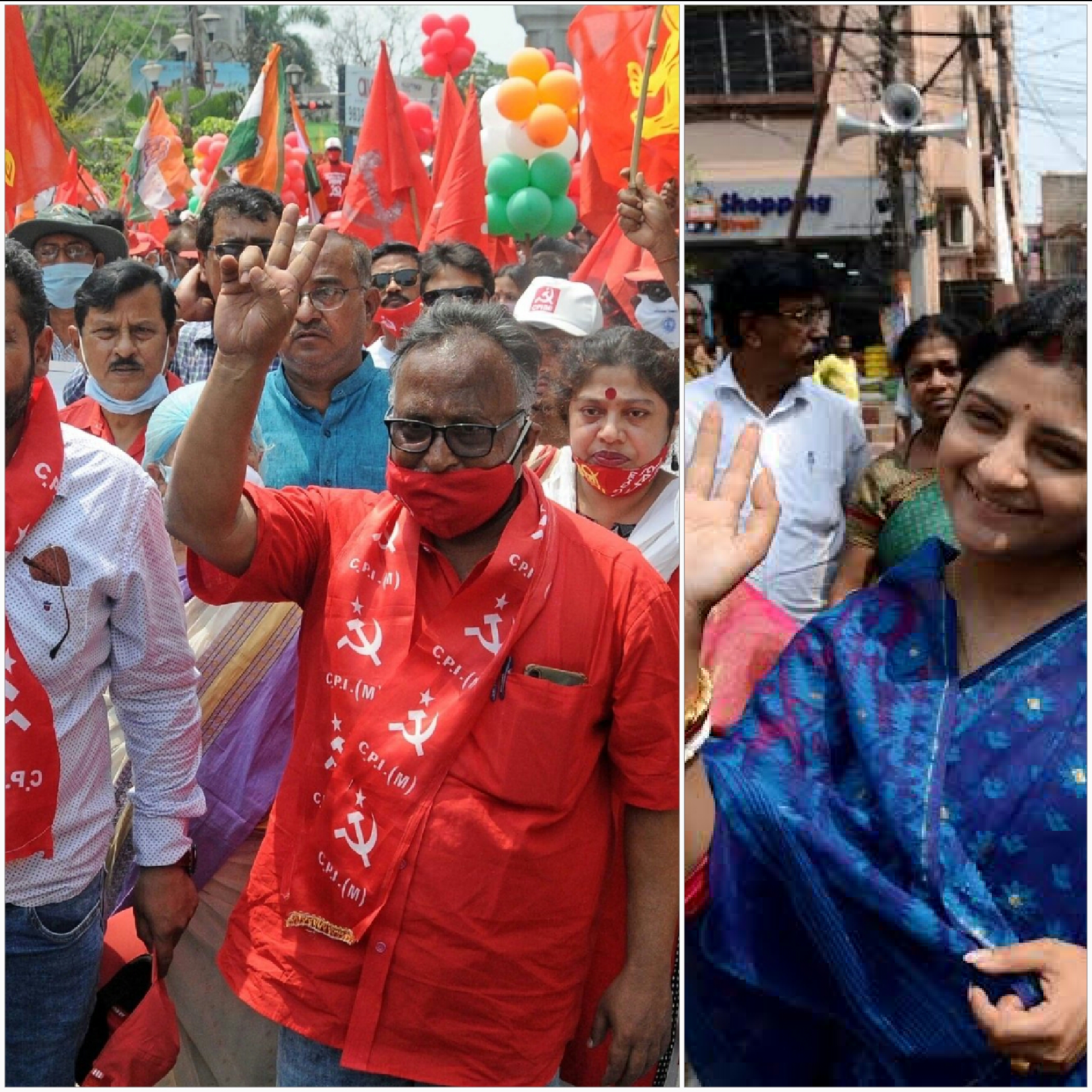 রাজারহাট- গোপালপুরে পাড়ার প্রার্থী শুভজিৎ এর ভালোই সাড়া - প্রতিপক্ষ শমীক, অদিতি