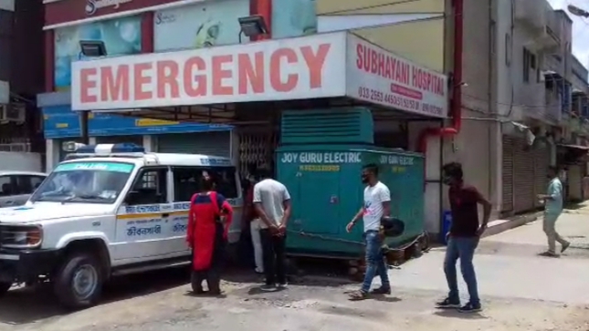 চিকিৎসায় গাফিলতির  অভিযোগে  রোগীর মৃত্যুকে কেন্দ্র করে উত্তেজনা সোদপুরে নার্সিংহোমে