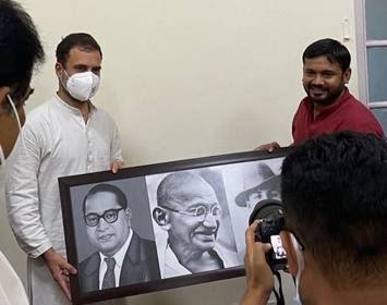 দেশে মোদি বিরোধী আন্দোলনের অন্যতম যুবমুখ কানহাইয়া , জিগনেশ কংগ্রেসে যোগ দিলেন