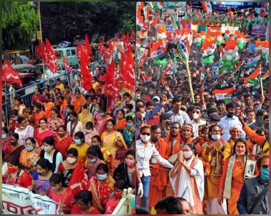 সংক্রমণে দৌড়চ্ছে রাজ্যে, রাজনৈতিক জমায়েতে কেন ৫০০ জনের অনুমতি কেন? হচ্ছে টা কি?