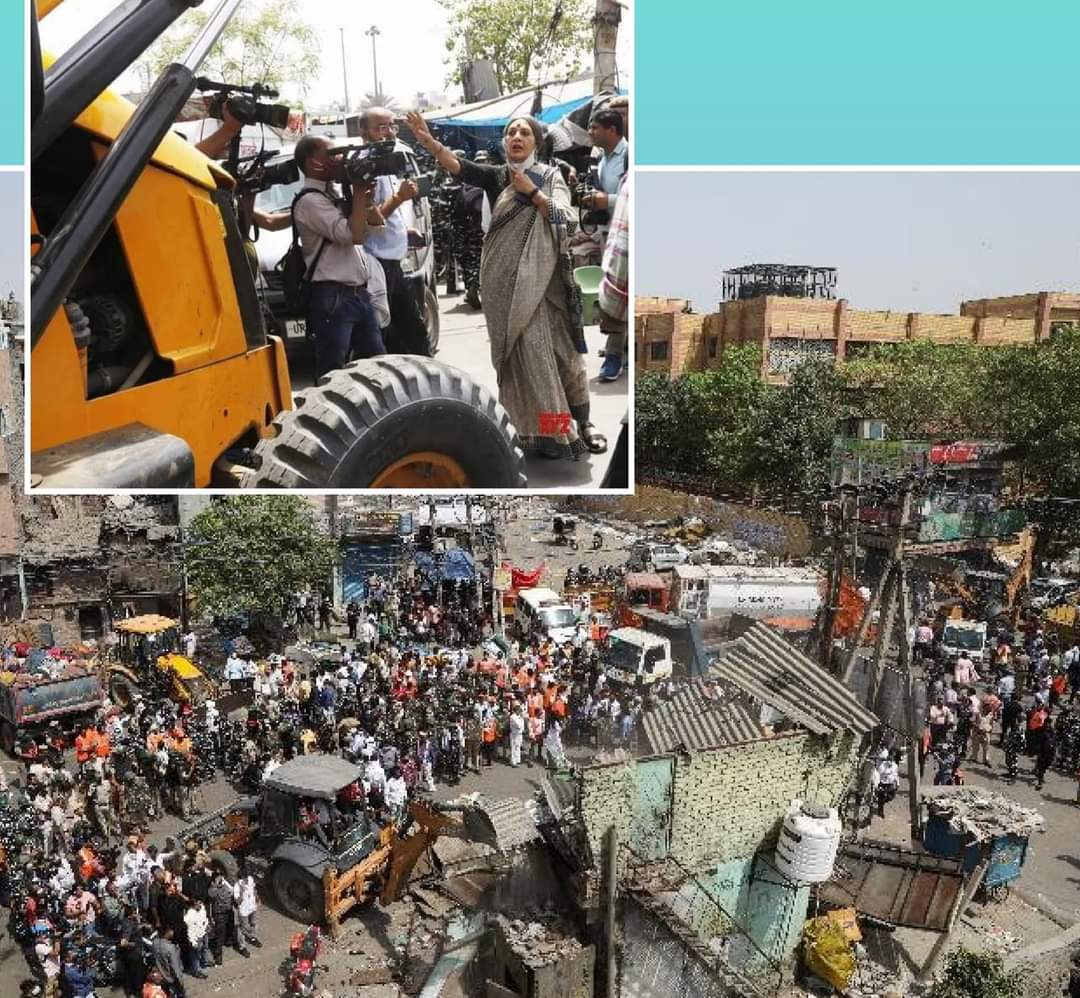 জাহাঙ্গীরপুরীতে বস্তি উচ্ছেদের বুলডোজার আটকালেন বৃন্দা কারাত, স্থগিতের আদালত কপি নিয়ে ছুটে গেলেন