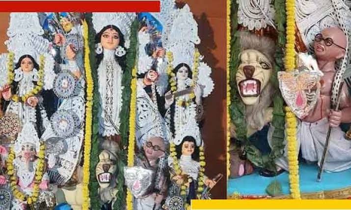 হিন্দু মহাসভার গান্ধী বিরোধিতা! নিন্দায় মুখর বাঙালী তবে অসুর হিসেবে দেখানো নাকি কাকতালীয় ?