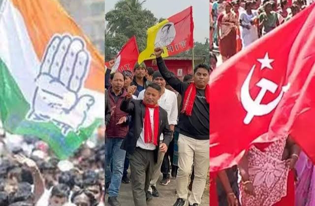 .ত্রিপুরায় বাম-কংগ্রেস জোট, বিজেপি কঠিন লড়াইয়ের মুখে