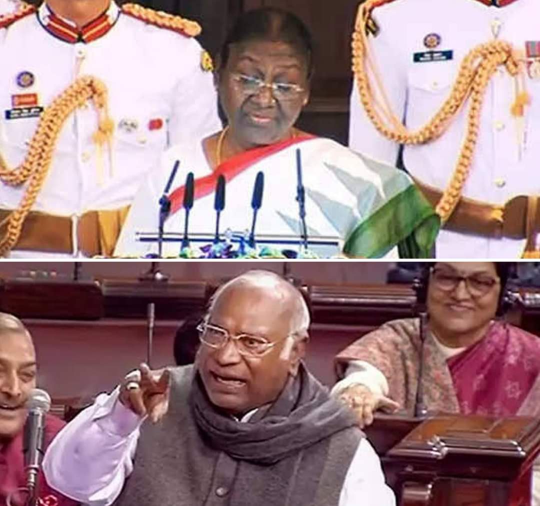 রাষ্ট্রপতির ভাষণে ২০২৪-এর বিজেপি প্রচারের অভিযোগ প্রতিবাদে বিরোধীরা