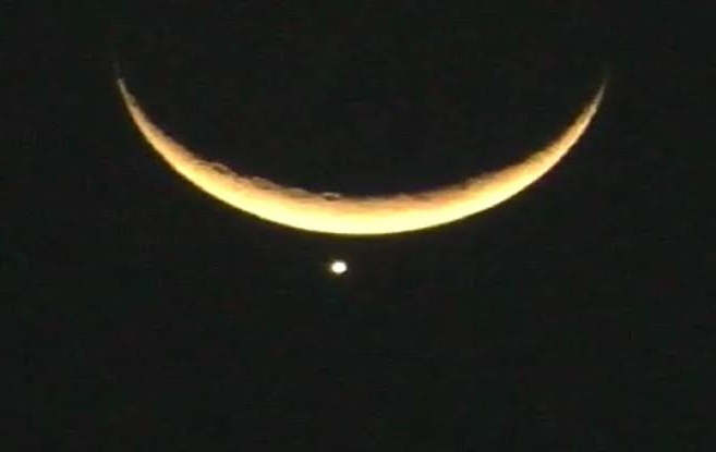 চাঁদ শুক্র বৃহস্পতির ত্রিভুজ, রমজানের শুরুতে বিরল মহাজাগতিক দৃশ্য