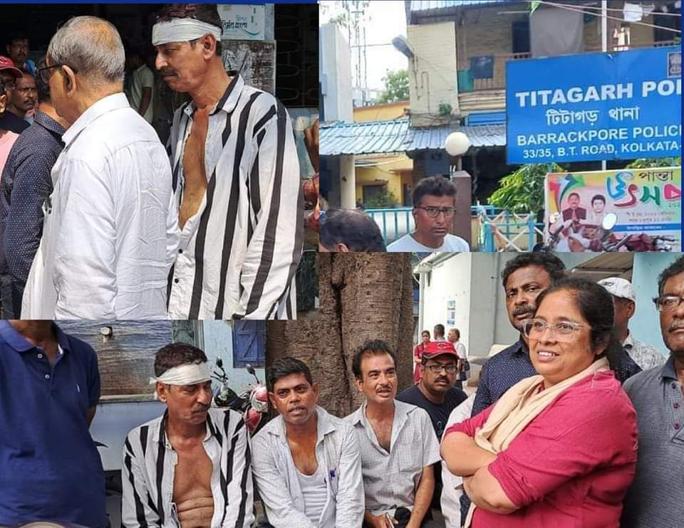 তৃণমূলের দুর্নীতি বিরোধী স্বাক্ষর অভিযানে আক্রান্ত সিপিআইএম বারাকপুরে