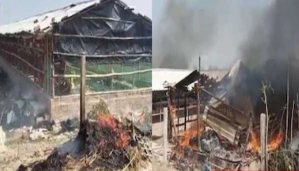 ক্ষোভের আগুনে সন্দেশখালি শাহজাহান ঘনিষ্ঠ শিবু-উত্তমের বাড়িতে আগুন,