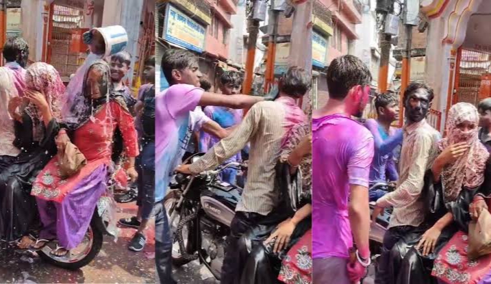 যোগীরাজ্য মুসলিমদের গায়ে জোর করে রং দিয়ে  জয় শ্রীরাম, নিন্দার ঝড় গ্রেফতার ১