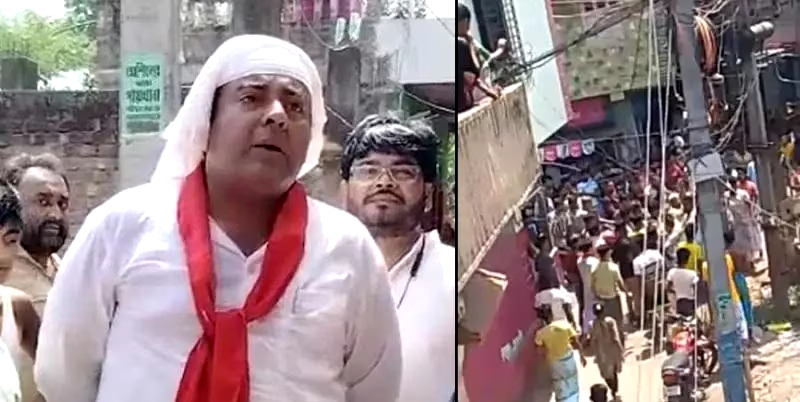 ধুলাগড়ে CPIM-এর প্রচার মিছিলে হামলায় অভিযুক্ত তৃণমূল সব‍্যসাচী প্রতিবাদে