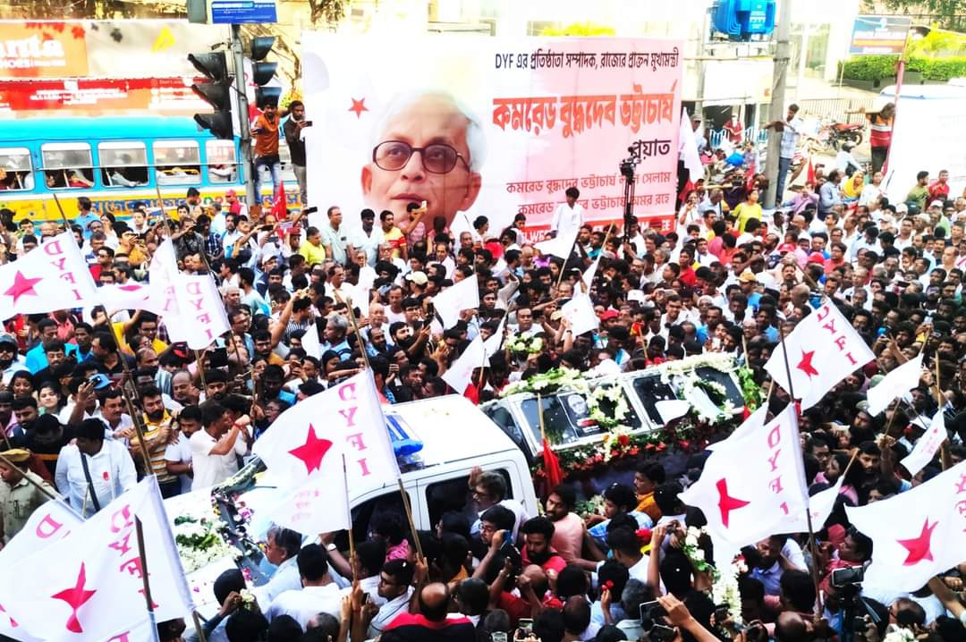 জনপ্লাবনেই NRS-এ কমিউনিস্ট জননেতা বুদ্ধদেব ভট্টাচার্যের দেহদান