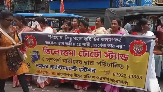 দমদমে RGKar নির্যাতিতার স্মরণে তিলোত্তমা টোটো স্ট্যান্ড তৈরি নিয়ে  হুলস্থুল