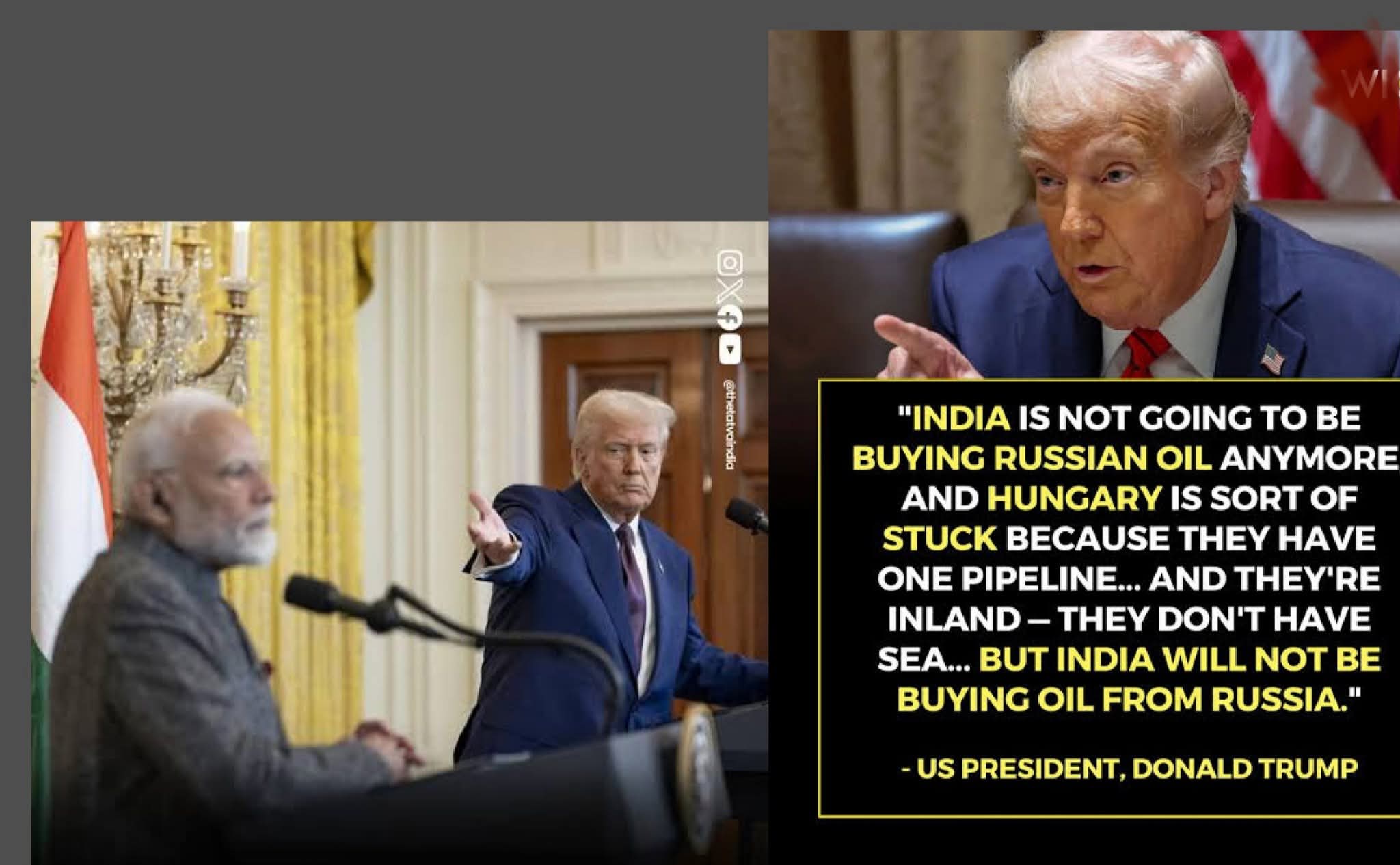 ট্রাম্পের চাপেই রাশিয়ার তেল আমদানি কমাচ্ছে ভারত? তেলের দাম বাড়বে।