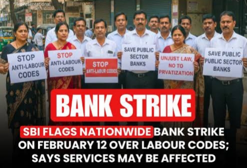 আগামিকাল ১২ ফেব্রুয়ারি শ্রমকোড বিরোধী ধর্মঘটে ব্যাঙ্ককর্মীদের সমর্থন