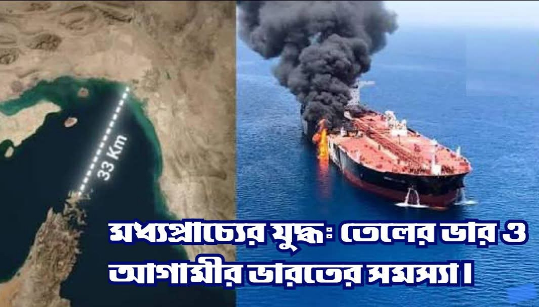 মধ‍্যপ্রাচ‍্যে সংঘাতঃ তেলের ভার ও আগামীর ভারতের সমস্যা।