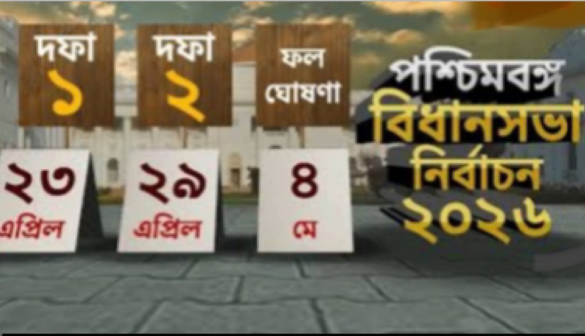 পাঁচ রাজ্যে নির্বাচন, পশ্চিমবাংলায় দুদফায় ভোটগ্রহণ ঘোষণা ৪ঠা মে গননা