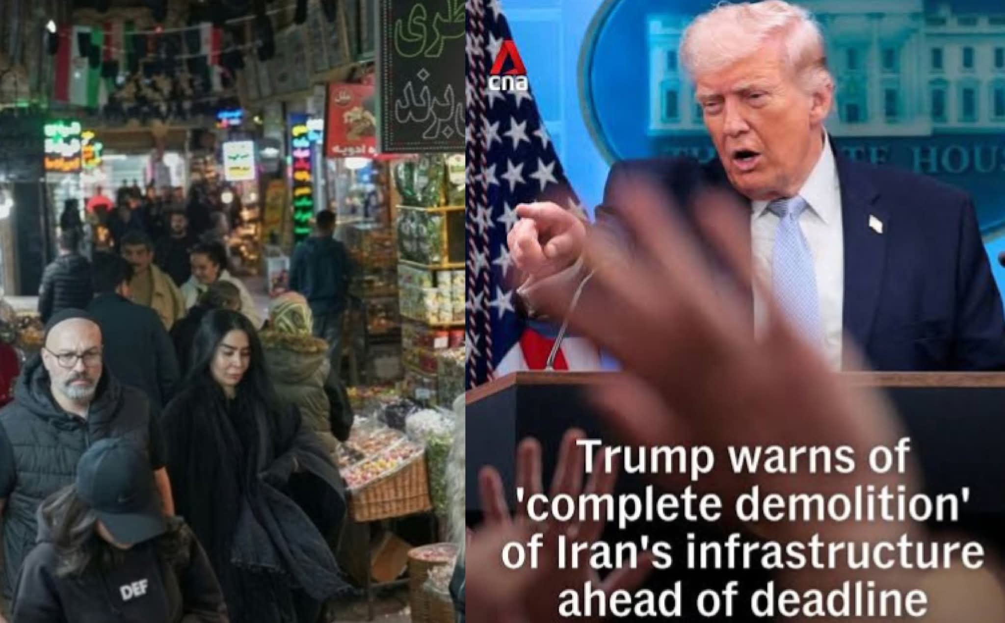 আজ রাতেই শেষ গোটা ইরানের সভ্যতা? বলছেন ট্রাম্প, কী বলছেন!, বিশ্বজুড়ে উদ্বেগ